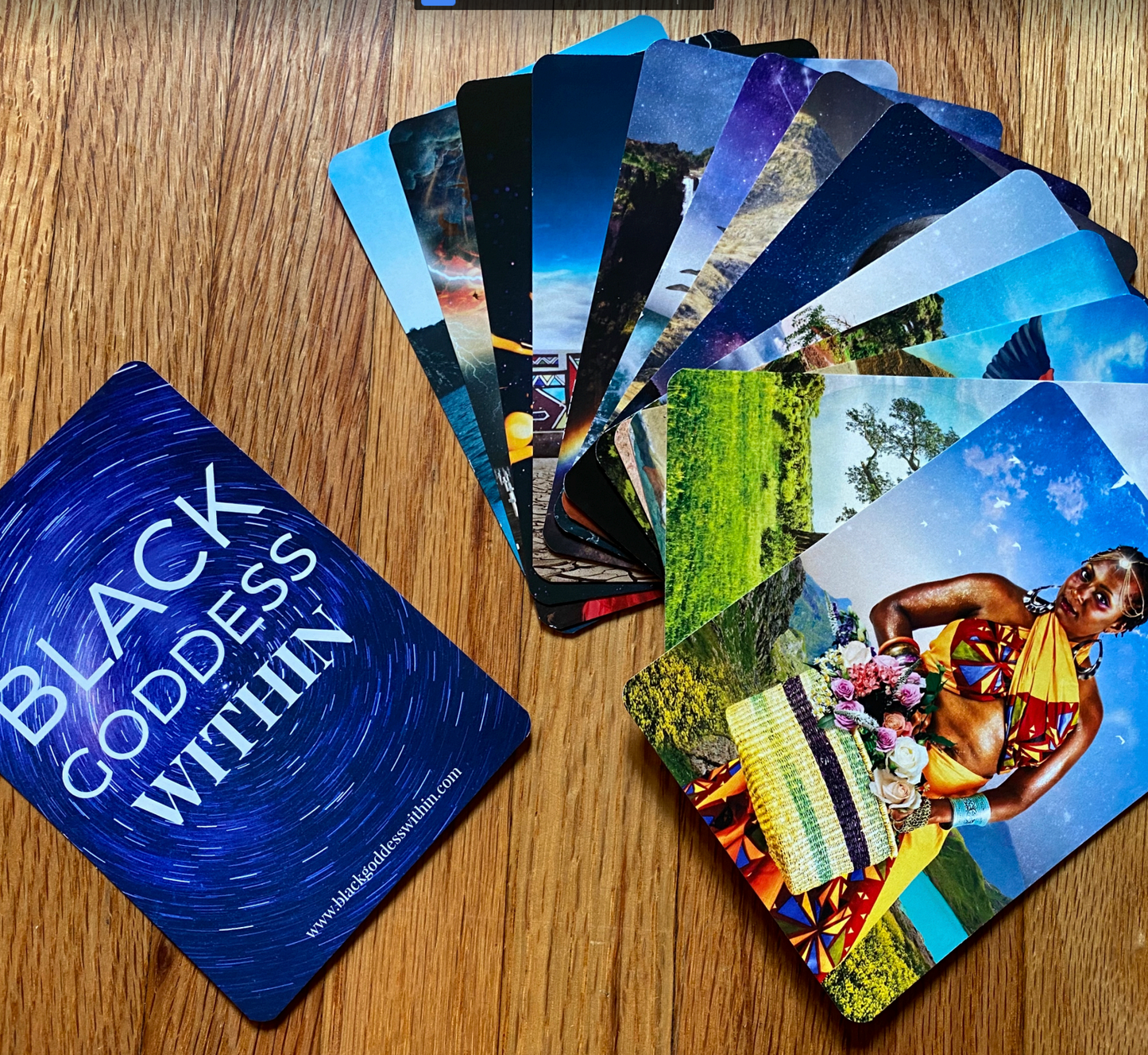 Original 13-Card Black Goddess Within Oracle Deck (Vintage Edition)